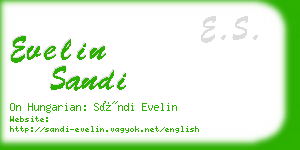 evelin sandi business card